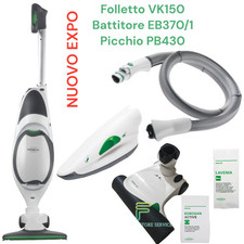 FOLLETTO VK150 NUOVO EXPO DA FIERA VORWERK COMPLETO ACCESSORI: BATTITORE PICCHIO