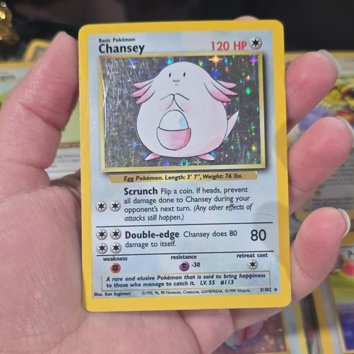 Pokémon chansey set base - base, holo