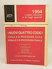 I nuovi quattro codici 1994 -civile - penale - La tribuna