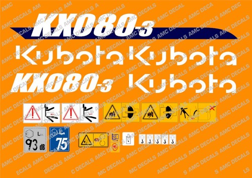 Kubota kx080 mini escavatore - kx080-3,