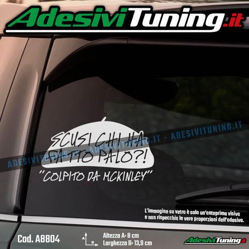 Adesivo scusi chi fatto - adesivo,