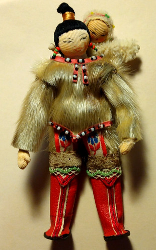 Bambola vintage inuit eskimo - vintage,