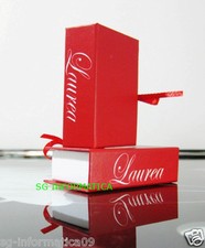 BOMBONIERE SCATOLINA PORTACONFETTI LIBRO LAUREA PORTA CONFETTI BOMBONIERA