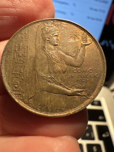 Medaglia 1927 centenario - medaglia,