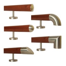 Corrimano in mogano verniciato