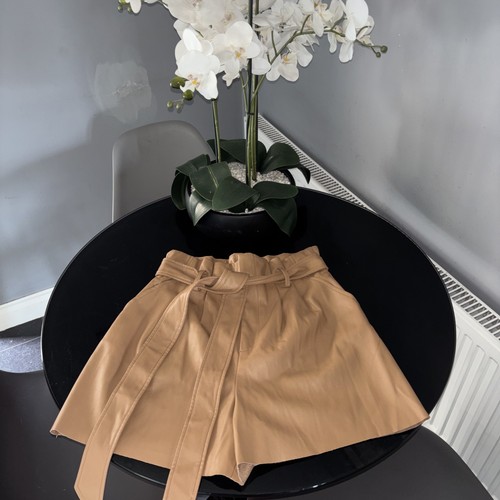 Bermuda zara cammello - cammello, ecopelle