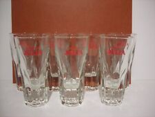 Grappa julia 6 bicchieri vetro vintage osteria bar cantina taverna sala cucina 