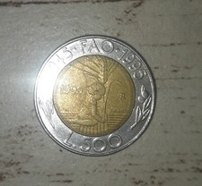 MONETA 500 LIRE 1995 FAO