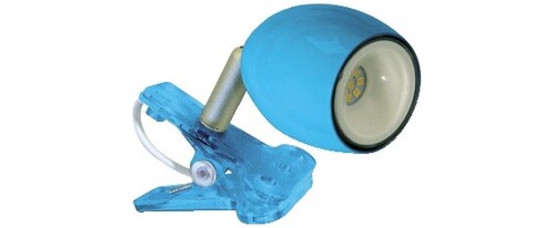 Faretto singolo led con pinza - singolo,