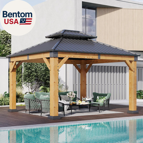 Outdoor wood gazebo - 10',