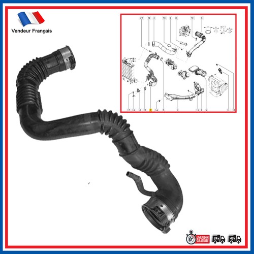 Durite échangeur turbo pour - d'échangeur,