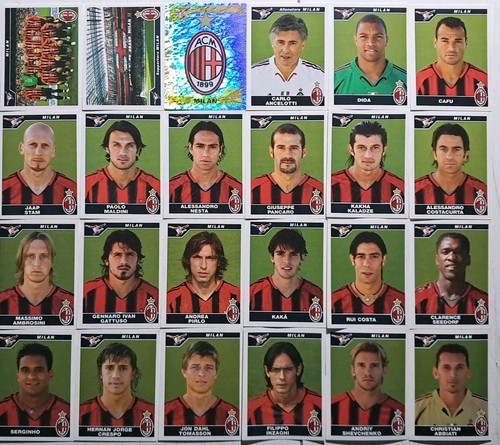 Calciatori panini milan set - calciatori,