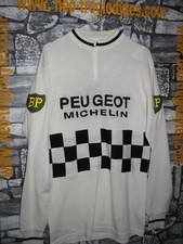 #Vintage Cycling Jersey shirt Maglia ciclismo  BP Peugeot Michelin '70s Eroica