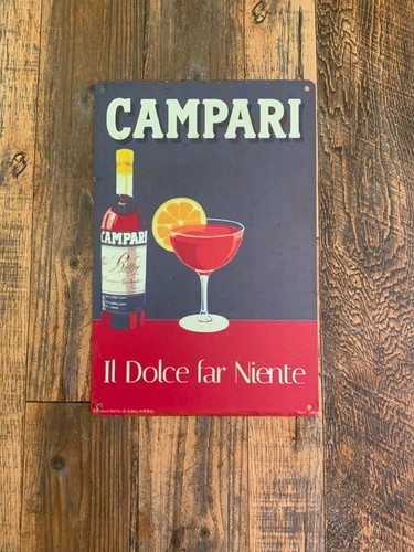 Insegna metallo campari - insegna,