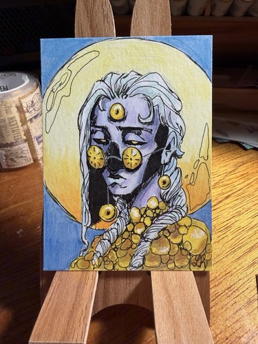 Caronte mixed media - caronte,