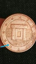 5 euro cent  MALTA 2008 Altare TEMPIO MNAJDRA 5 centesimi ESUBERO di conio