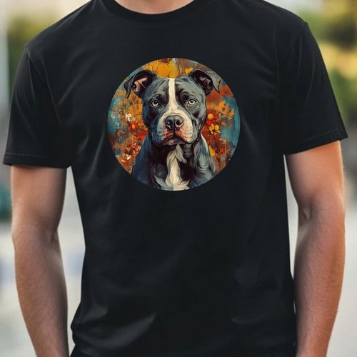 Shirt uomo pitbull fantasia - t-shirt,