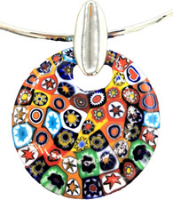 COLLANA DONNA IN VETRO DI