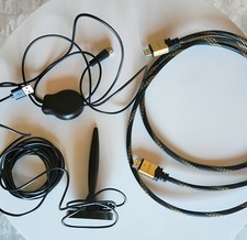 2 Antenne Tv da interno una bianca e una nera e Cavo Hdmi da circa 2 metri