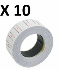 10 X Rotolo Di Etichette Prezzo Adesive A 8 Cifre X Prezzatrice Negozio Ufficio