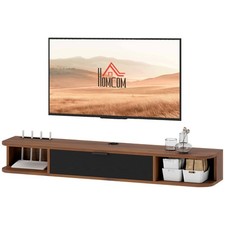 HOMCOM Mobile per TV fino 50" Sospeso con Cassetto, Ripiani e Foro per Cavi