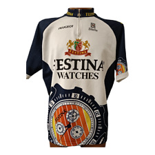 maglia ciclismo originale vintage team festina watches sibille peugeot tg XXXL
