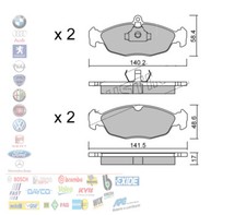 KIT PASTIGLIE FRENO ANTERIORI