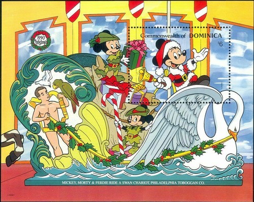 Dominica 1990 disney natale - 1990,