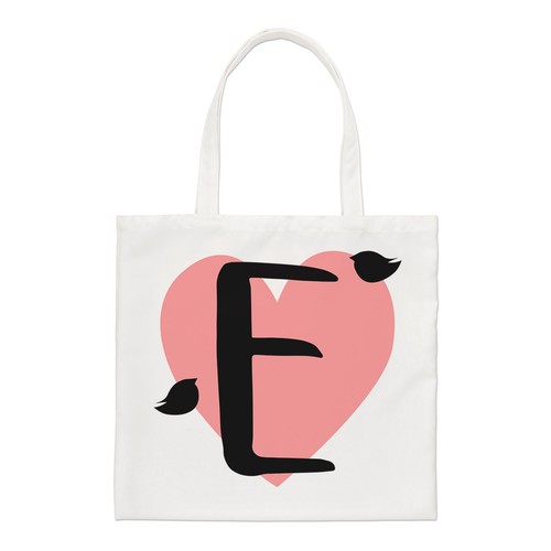 Lettera cuore alfabeto - e,