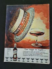 ROSSO ANTICO APERITIVO + PANTèN RITAGLIO CLIPPING ANNI 1960 ADVERTISING x9