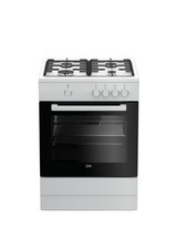 Beko FSG62000DW Cucina a Gas 4 Fuochi con Forno a Gas  60x60 cm Grill Coperchio
