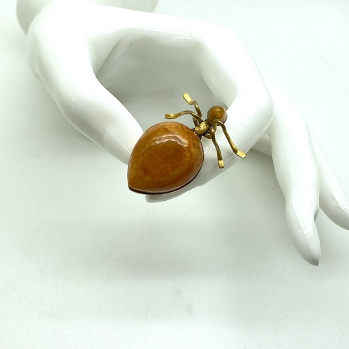 Spilla vintage ambra fatta - , a