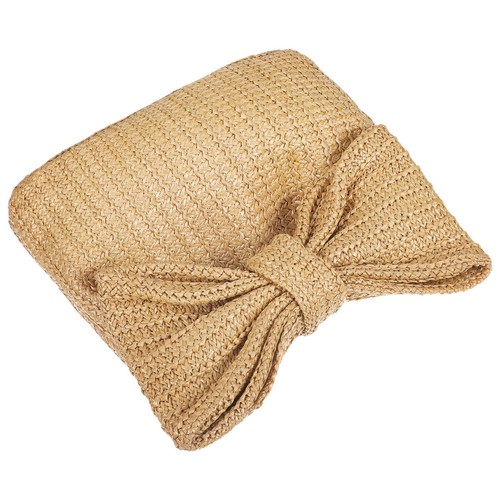 Pochette paglia con manico - ,