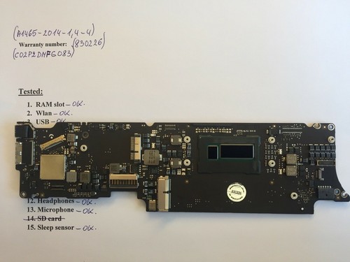 Macbook air a1465 2014 - 11,