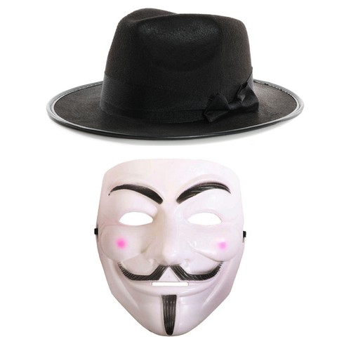 Costume halloween uomo anonimo - costume,