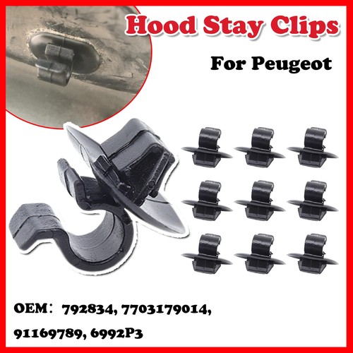 10pz supporto asta cofano - 10pz,