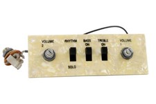 Allparts PU-6421-000 Piastra di controllo cablata per bassi stile Hofner