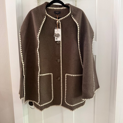 Cappotto sciarpa lana merino