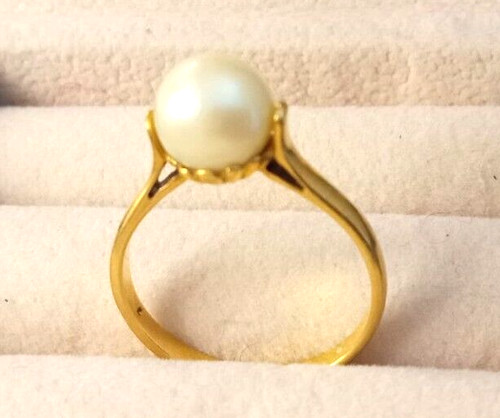 Anello perla akoya naturale - akoya,