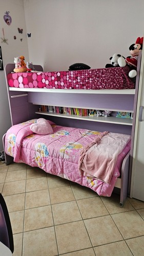 Letto castello con terzo - a,