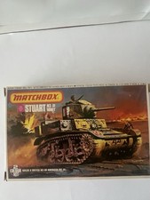 Mini diorama Matchbox scala 1/76 Stuart M3 A1 Honey USED