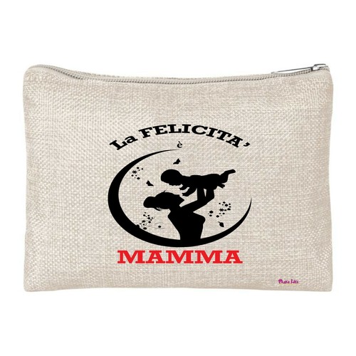 Pochette porta oggetti scritta - pochette,