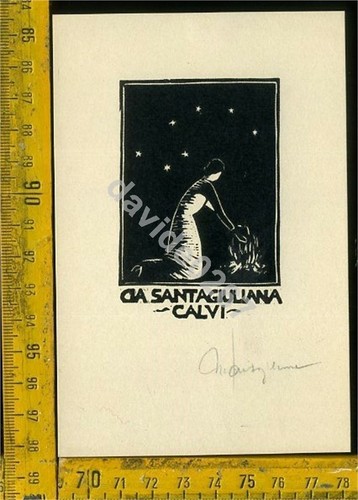 Libris antico originale a - libris,