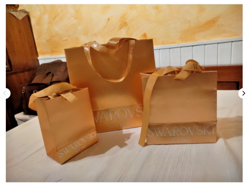 Swarovski shopping bag - , gold