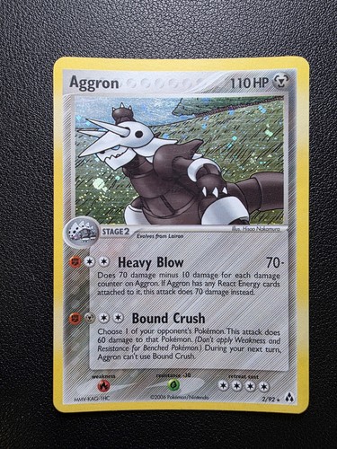 Aggron rara holo ex - aggron,