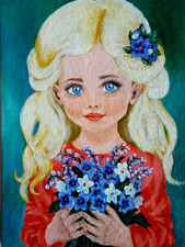 Ritratto originale ragazza con