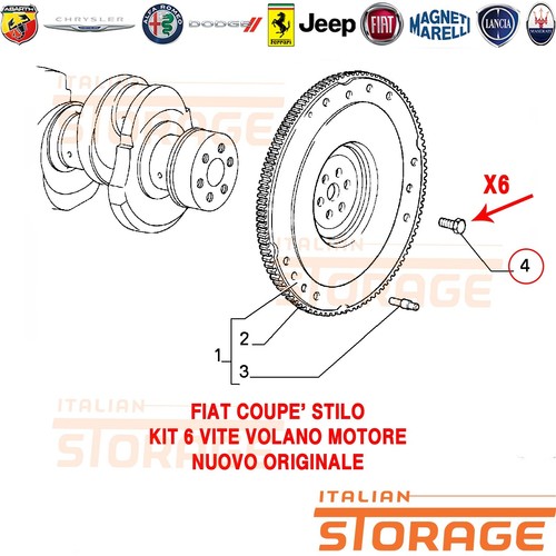 Fiat coupe stilo kit vite - stilo, 6