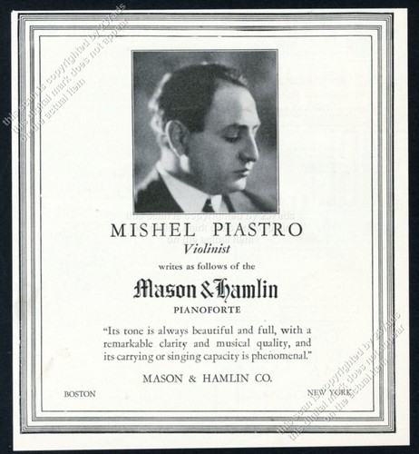 1927 mishel piastro - piastro, foto