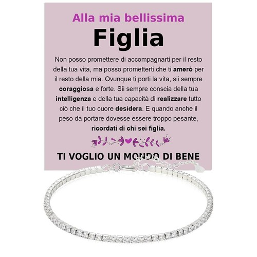 Bracciale tennis donna mia - donna,