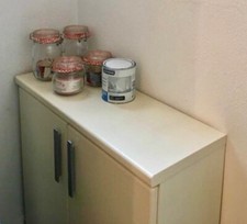 mobiletto  salvaspazio a due ante bianco 